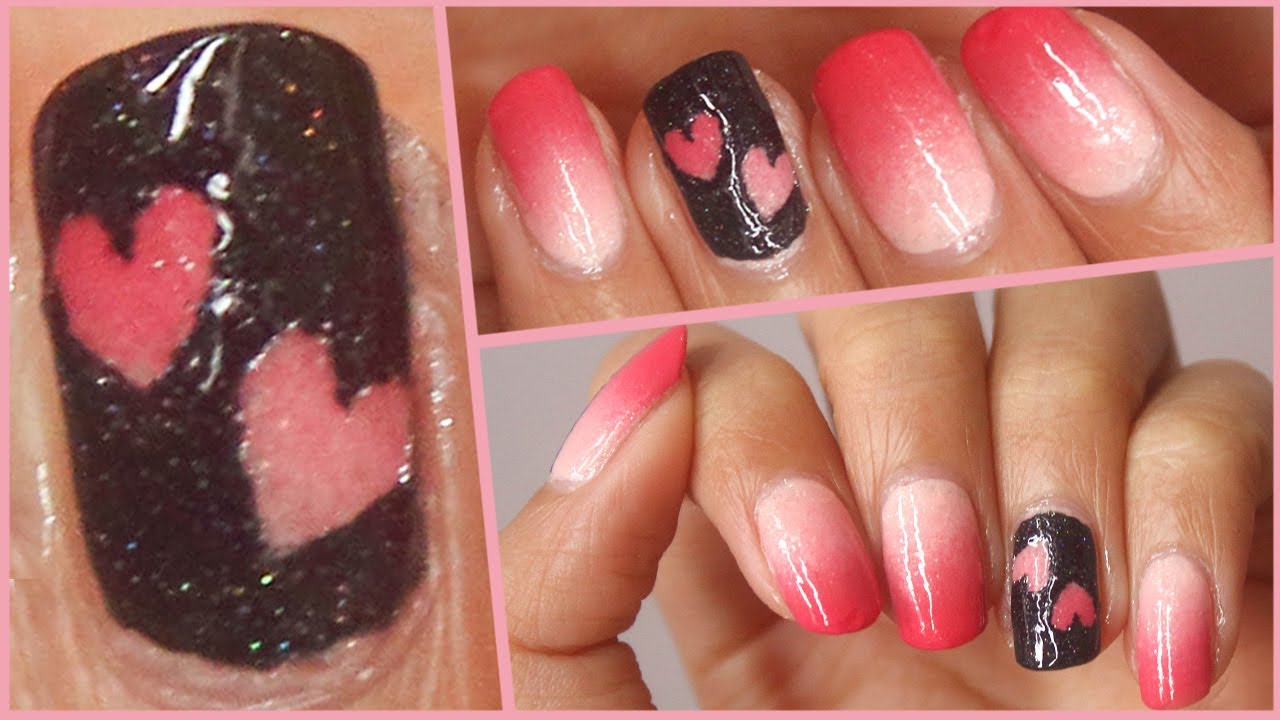 Valentine's-Day-Nail-Pink-Ombre
